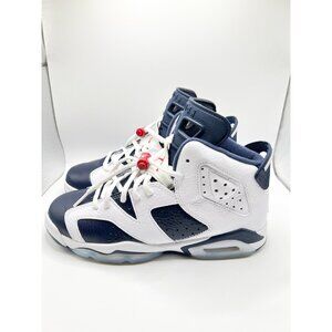 Air Jordan 6 Blue White Size 6Y 'Olympic'